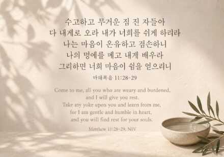 마태복음 11:28-29