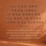 잠언 3:5-6 오늘의 말씀 카드